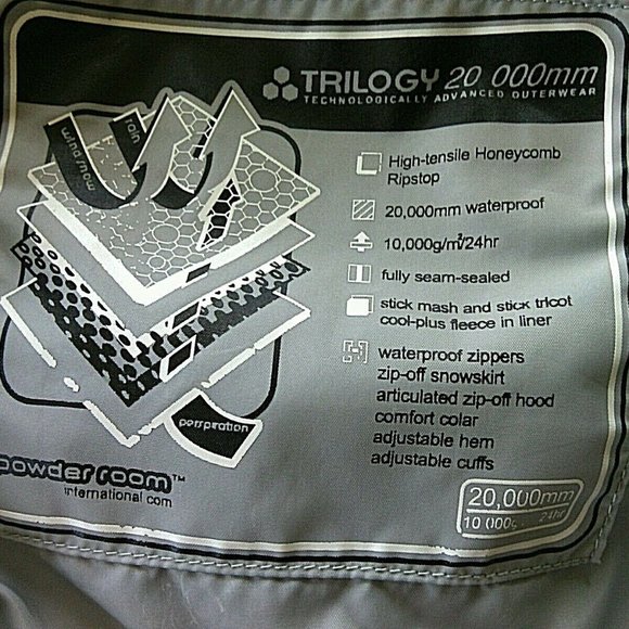 Powder Room Triology 3-in-1 Women's Ski Jacket Size Large Hooded Lined Zip Up - Picture 8 of 16